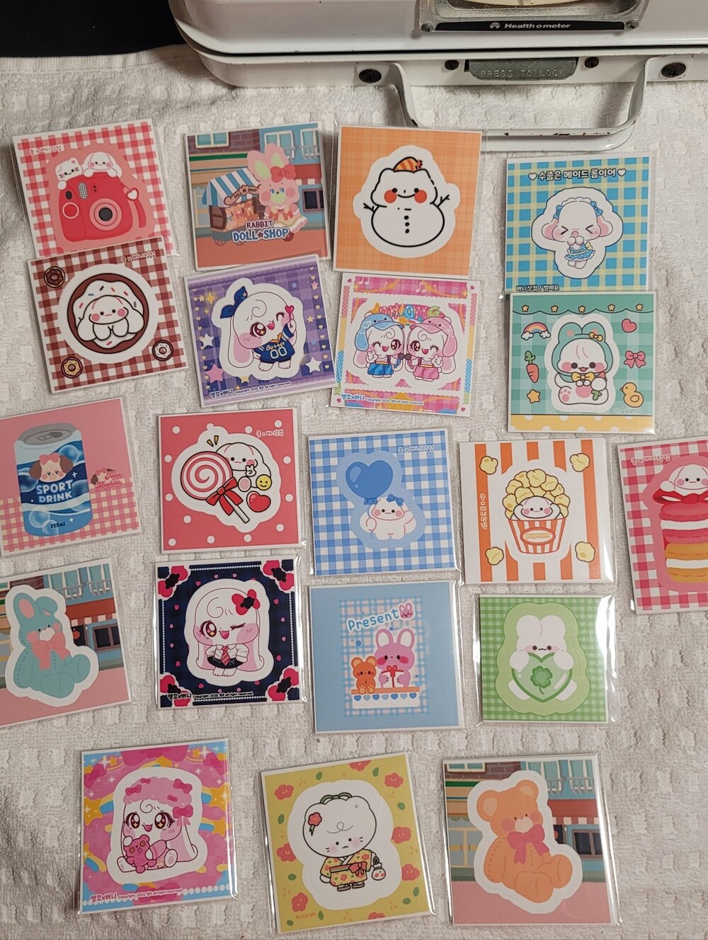 Cute Kawaii Sticker Pack - Pastel Multi-Color.  20 Packs. 5 Stickers Per Pack.